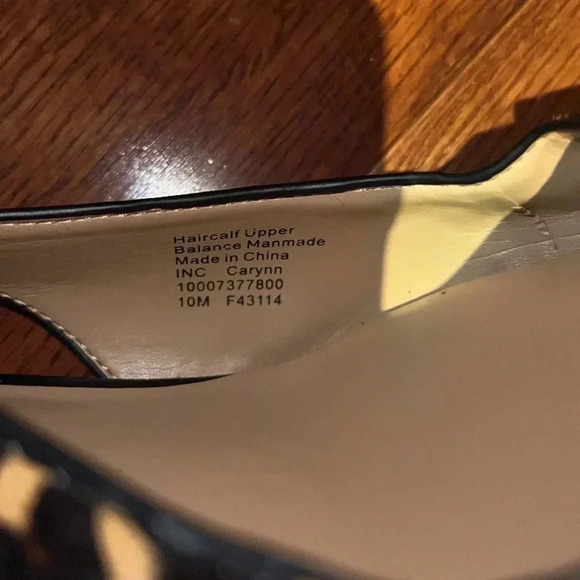 Macy’s INC Leopard Print Slingback Heels Sz 10 - Picture 13 of 16